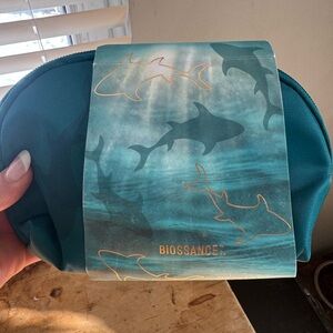 Biossance Ocean Blue Cosmetic Pouch